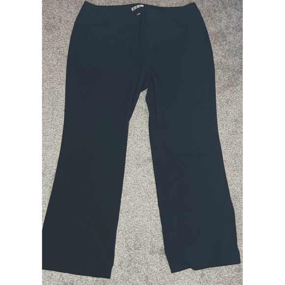 Caslon Black Wide-Leg Dress Pants Plus Size 22 W Pockets 33" Inseam Tall Career - Picture 1 of 8